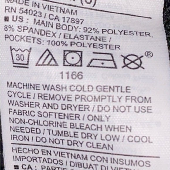 OLD NAVY cargo active stretchtech water resistant snap zipper black size 8 - Picture 6 of 12